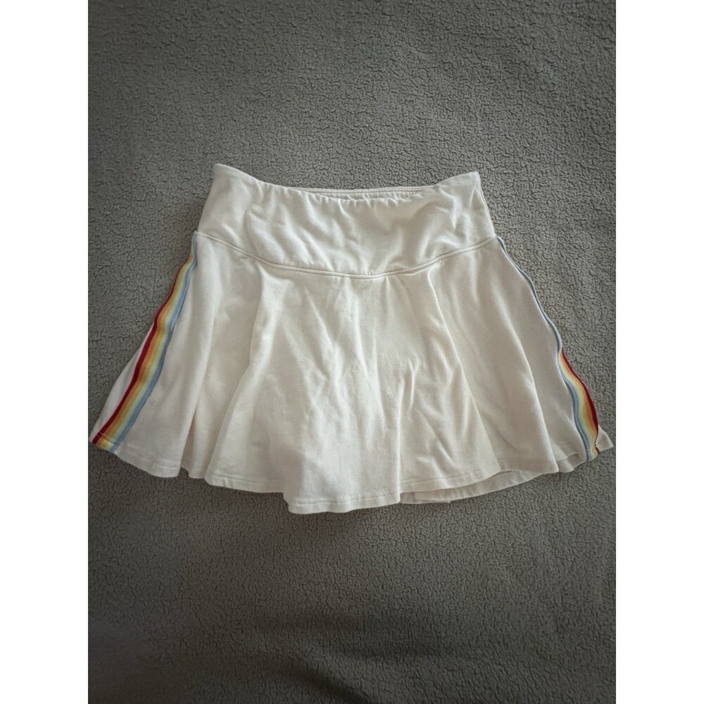 Old Navy Girl’s Athletic Skort White Solid Pull-On Short Activewear Size L